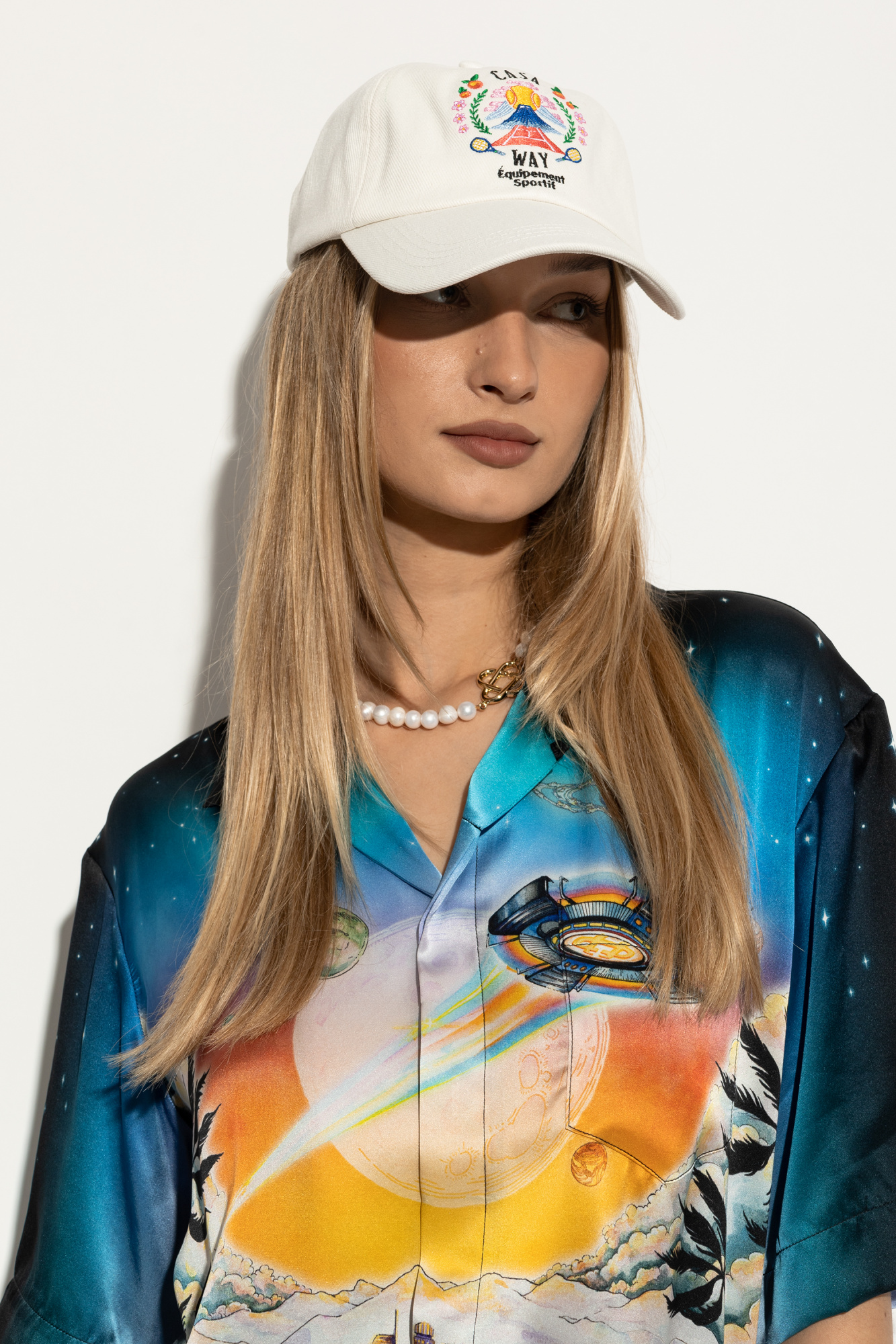 帽子 Casablanca Casa clouds embroiderd cap Casablanca Casa Clouds Cap Casa Clouds One Size – jone(s)